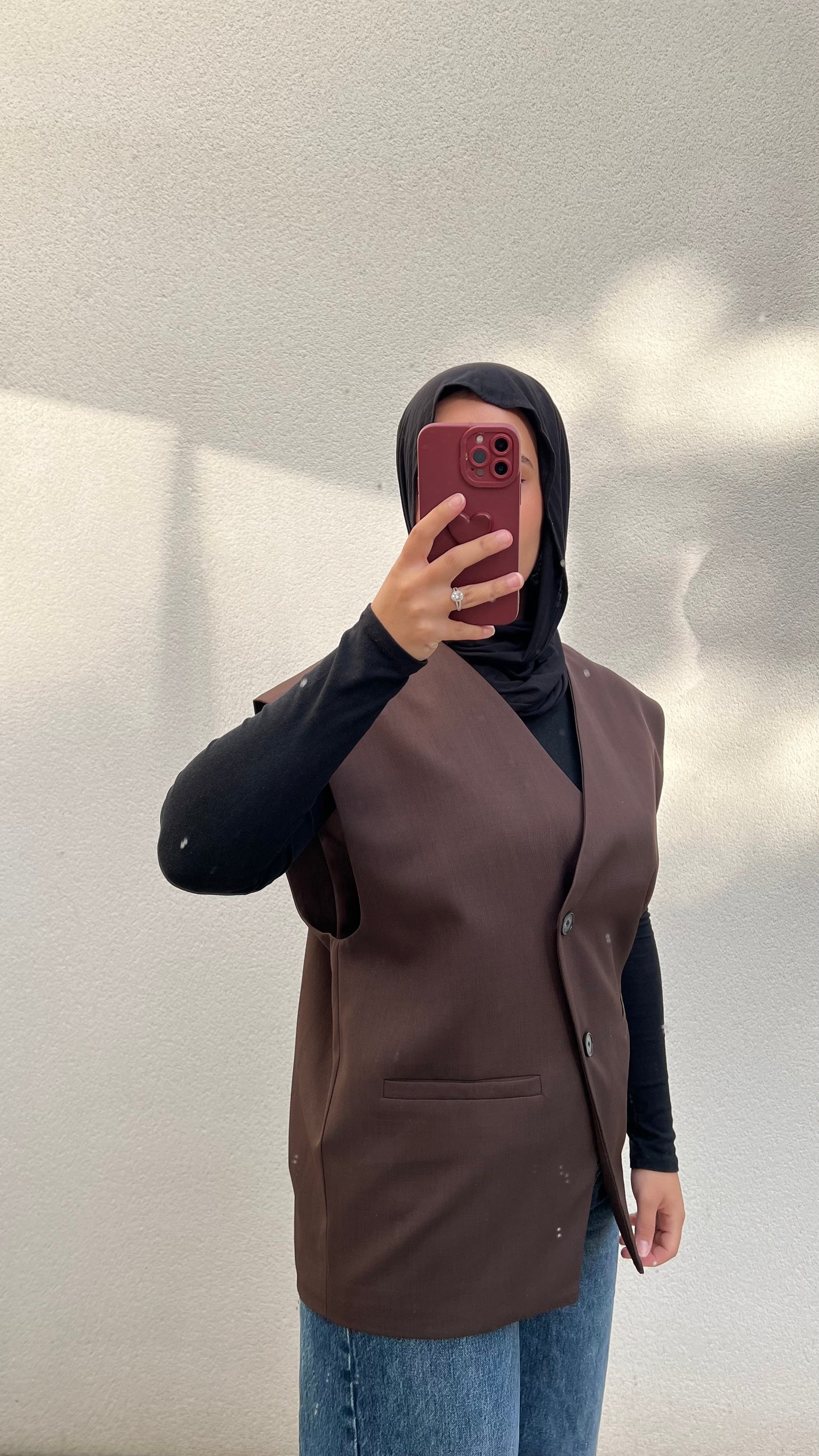 Gilet sans manches | Marron