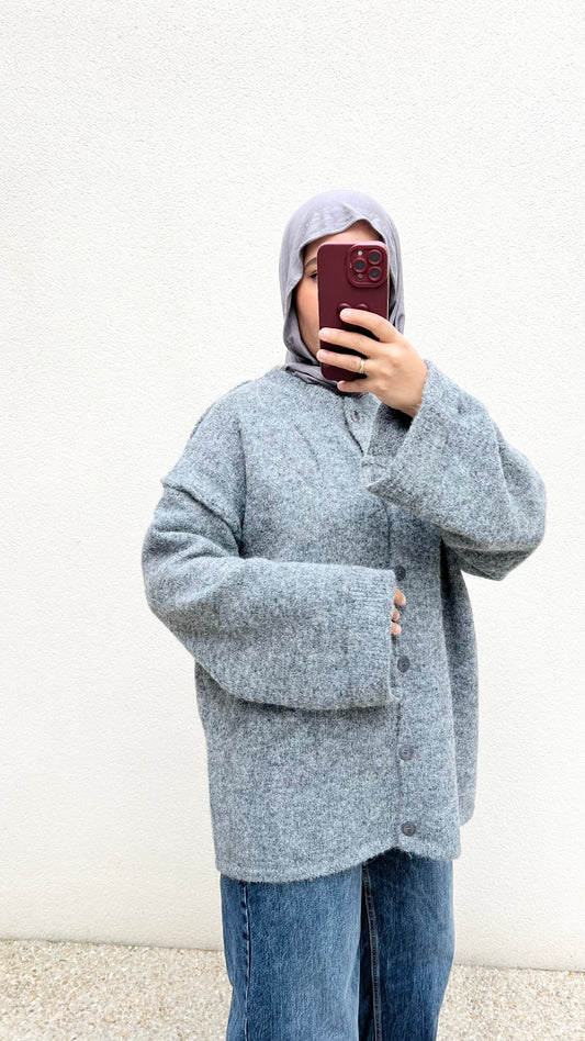 Cardigan Intemporel | Gris