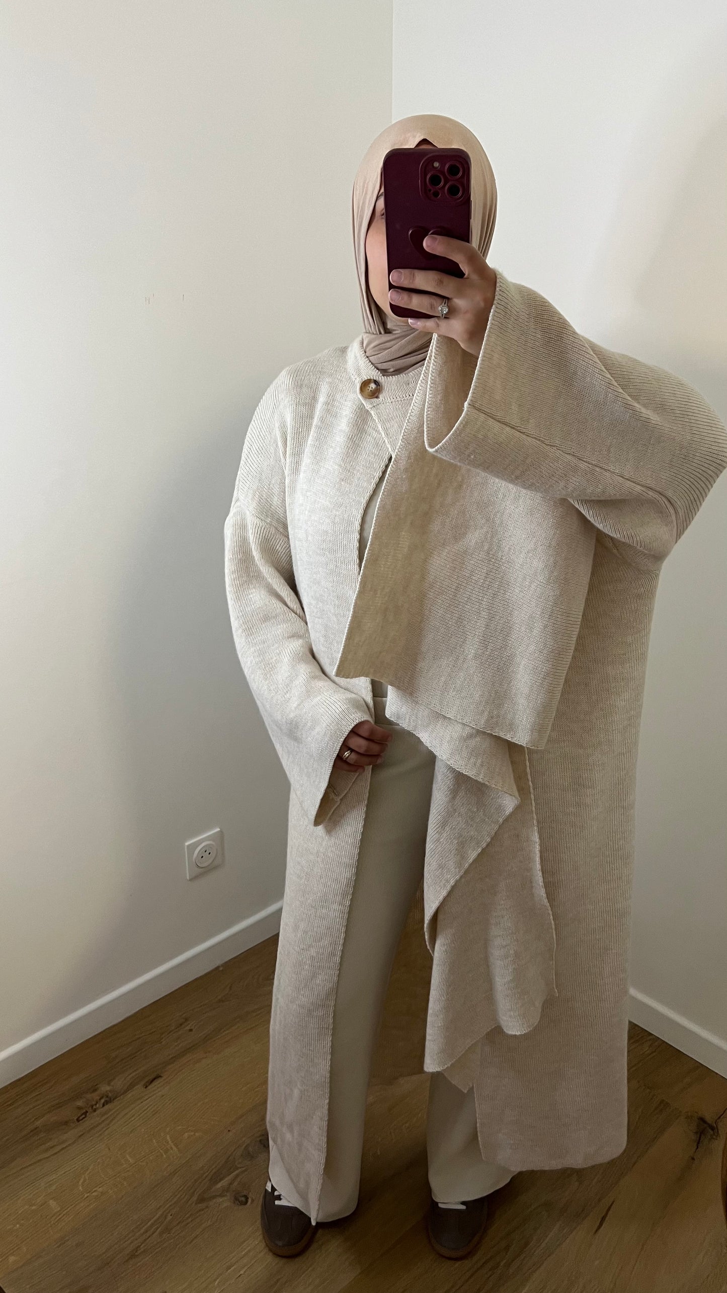 Gilet à Cape | Beige