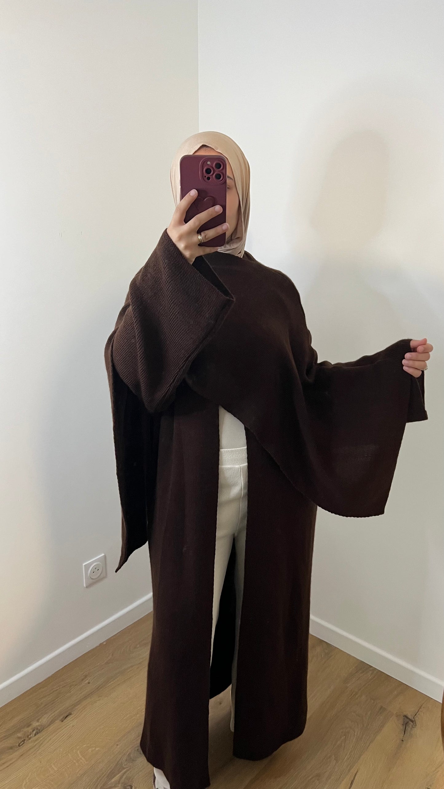 Gilet à Cape | Marron