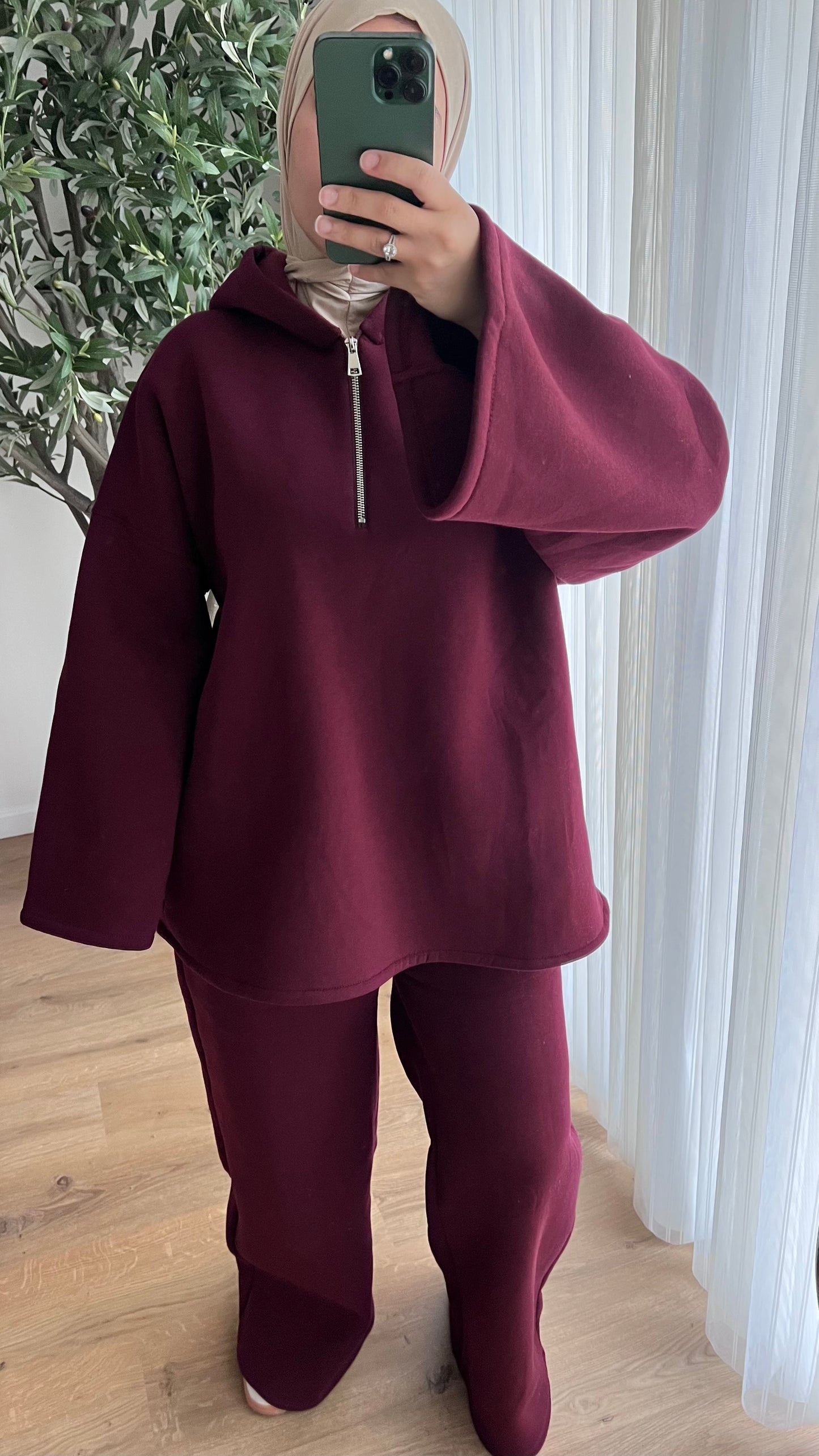 Comfy à capuche | Bordeaux