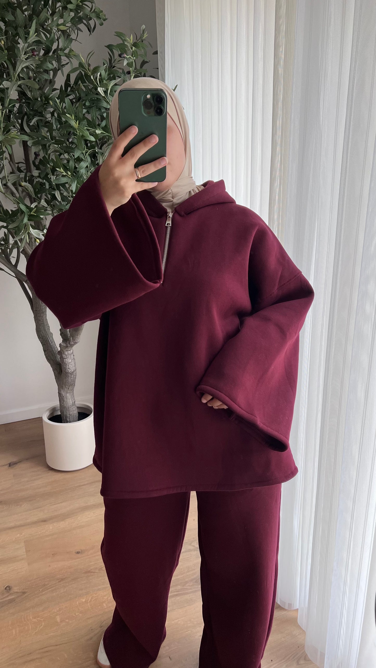 Comfy à capuche | Bordeaux