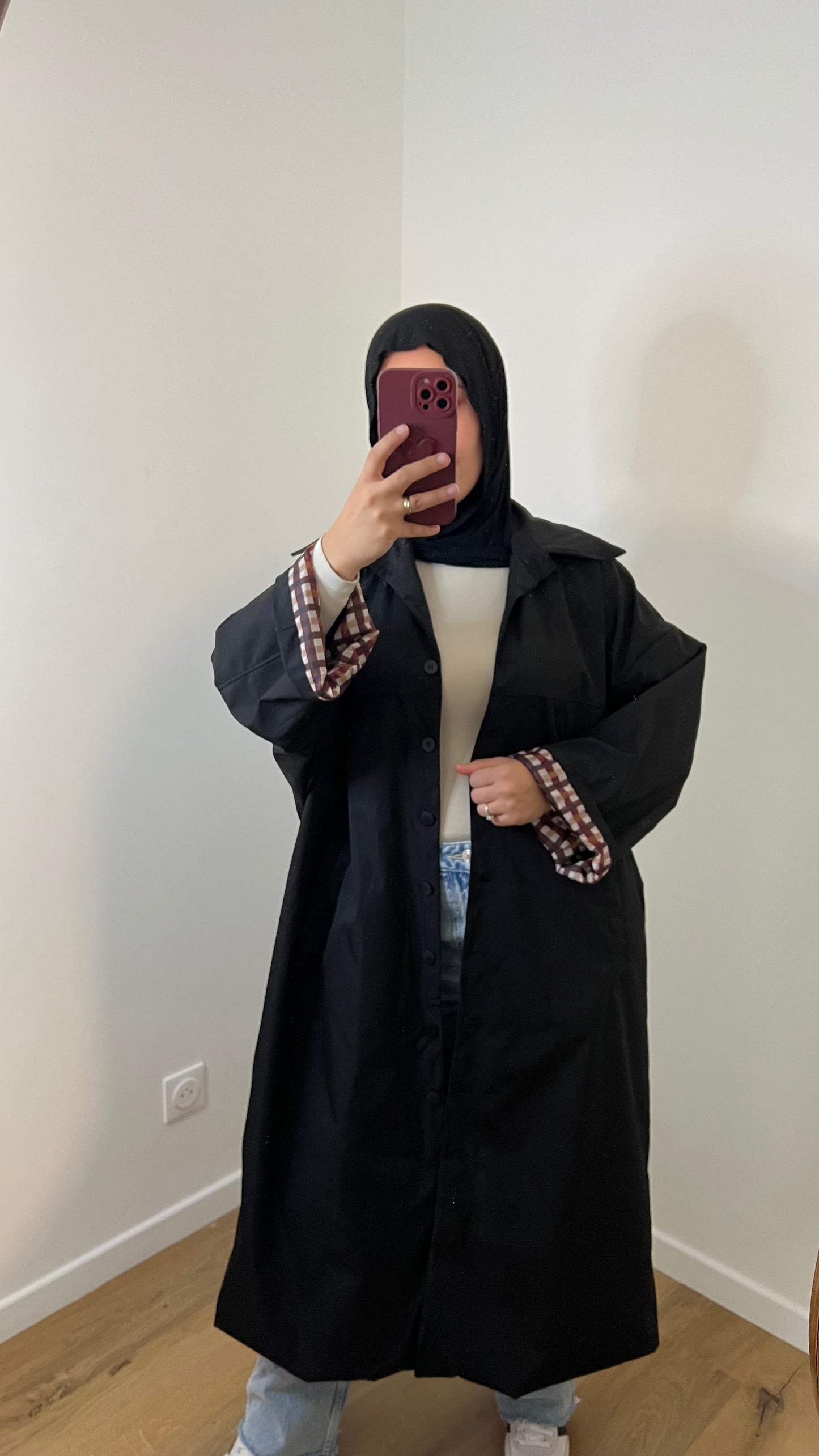 Tranche Oversize | Beige - Noir