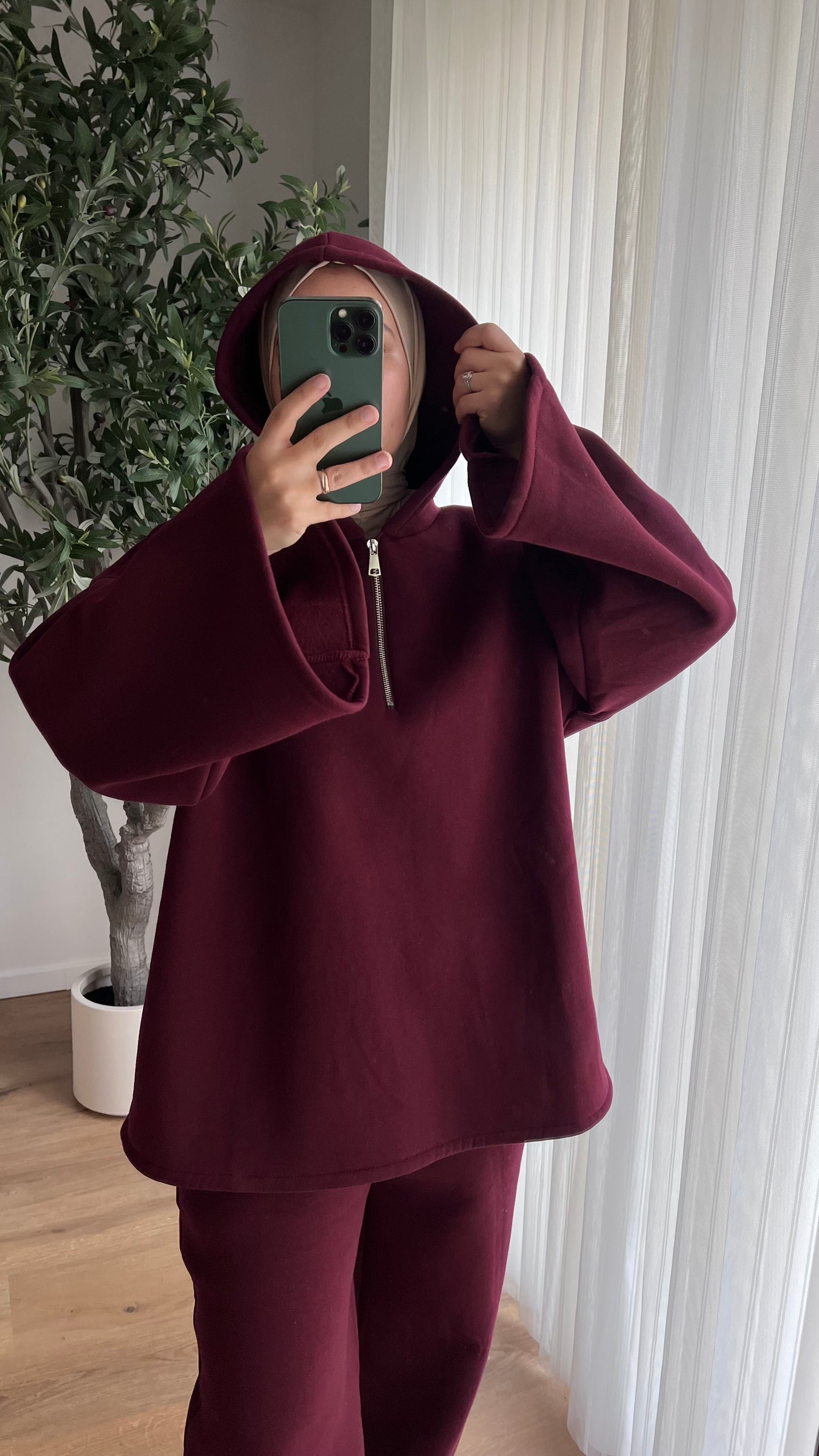 Comfy à capuche | Bordeaux