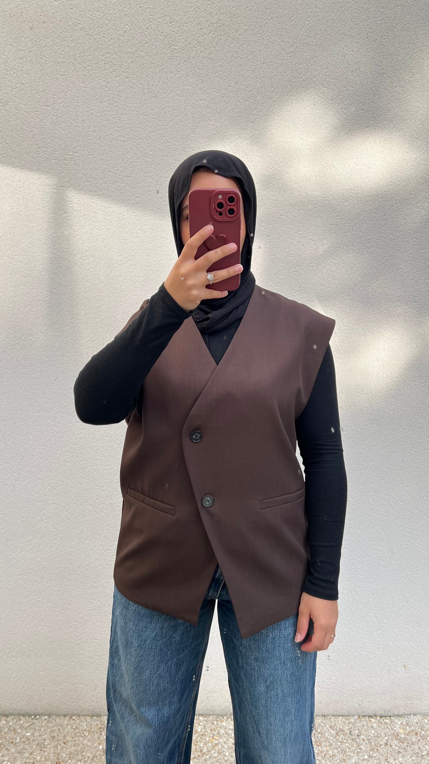 Gilet sans manches | Marron