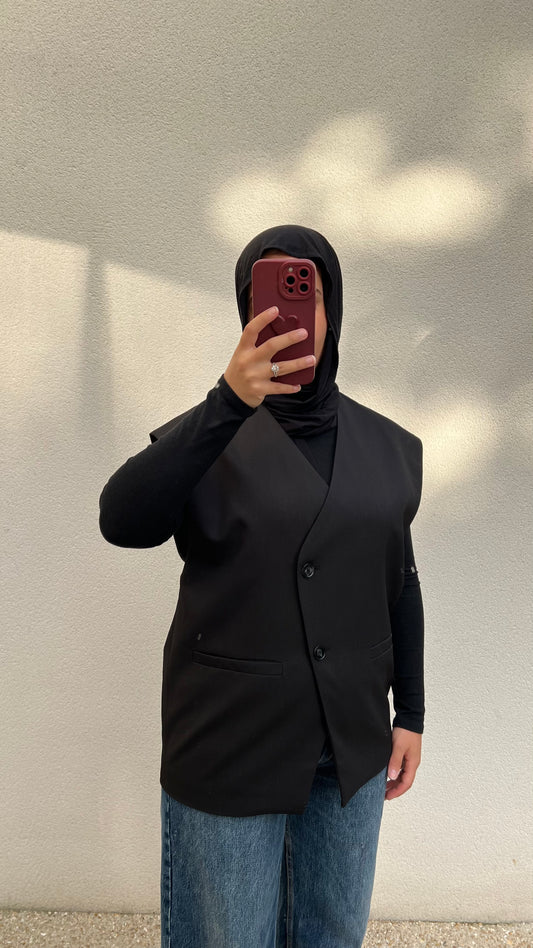 Gilet sans manches | Noir