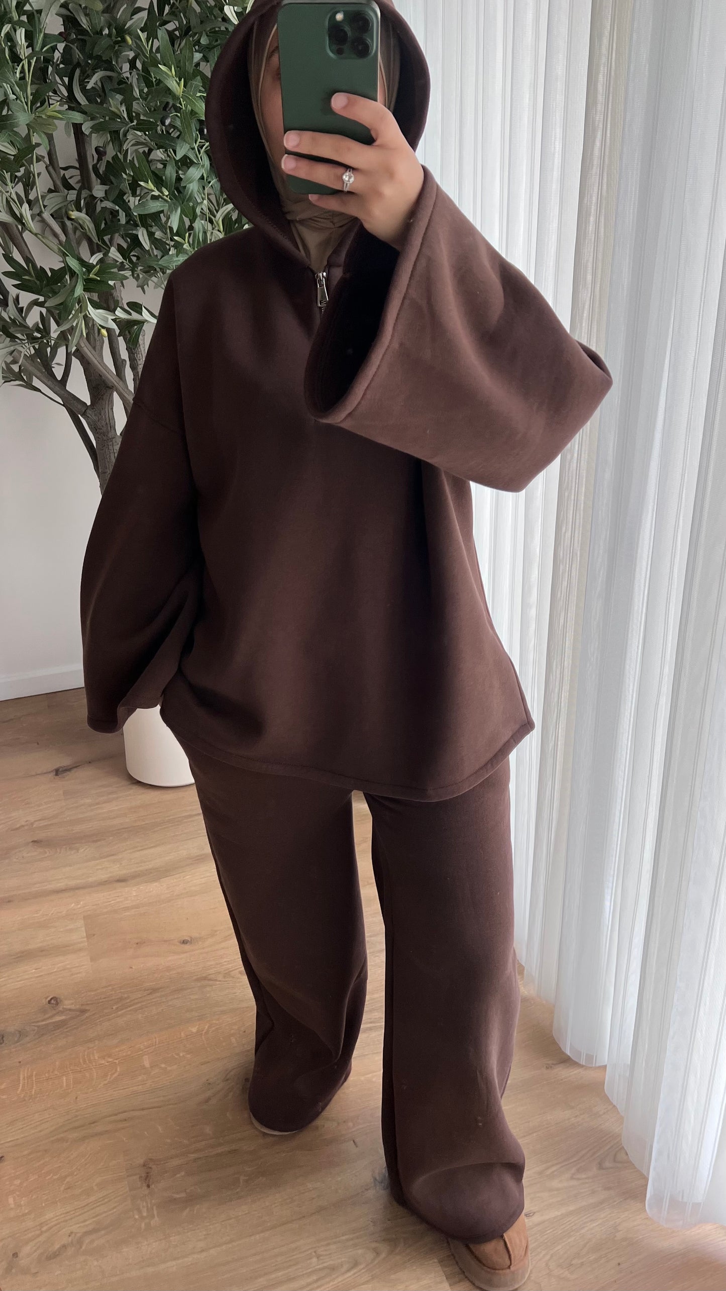 Comfy à capuche | Marron