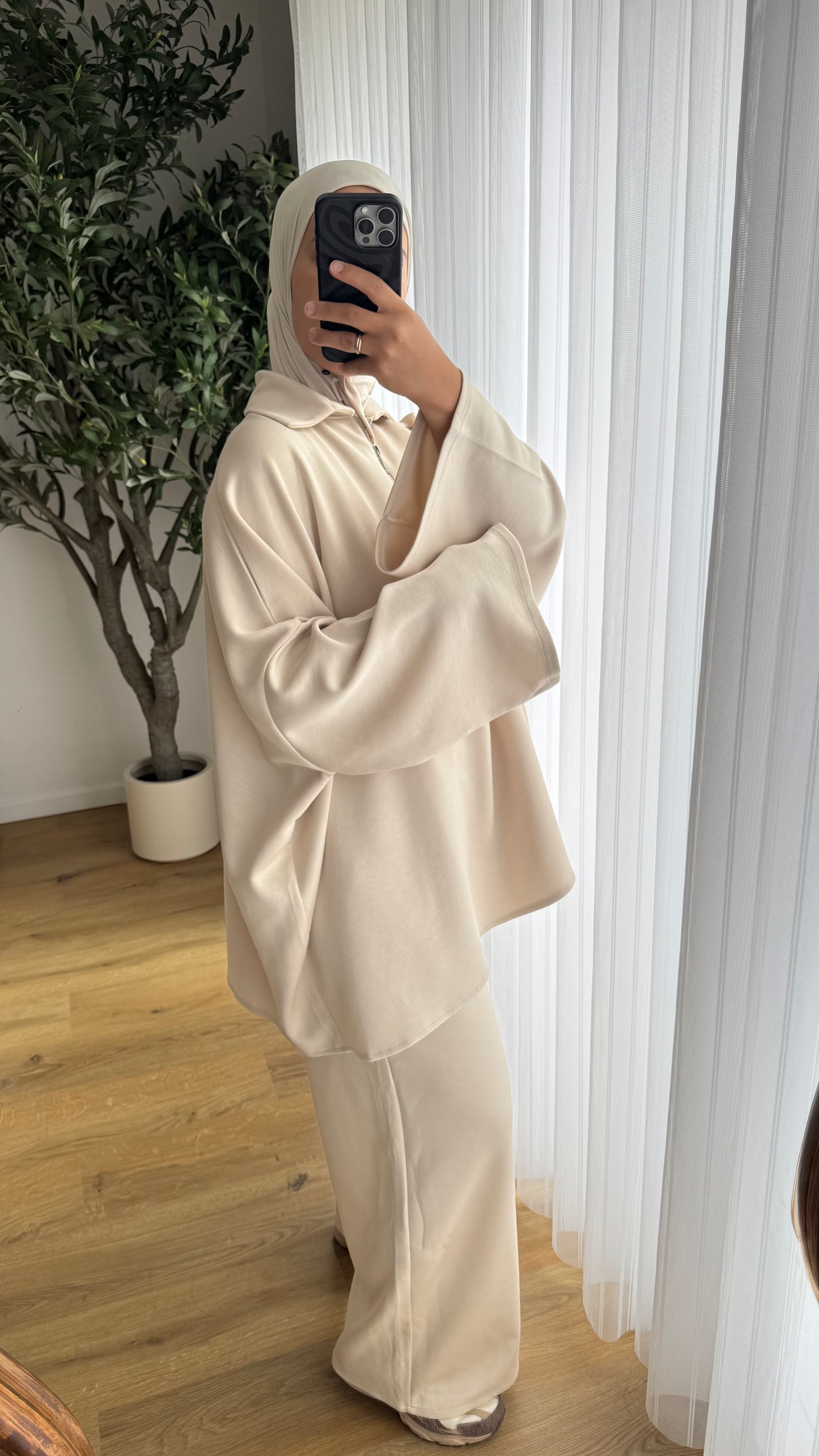 Ensemble Comfy Zip | Beige