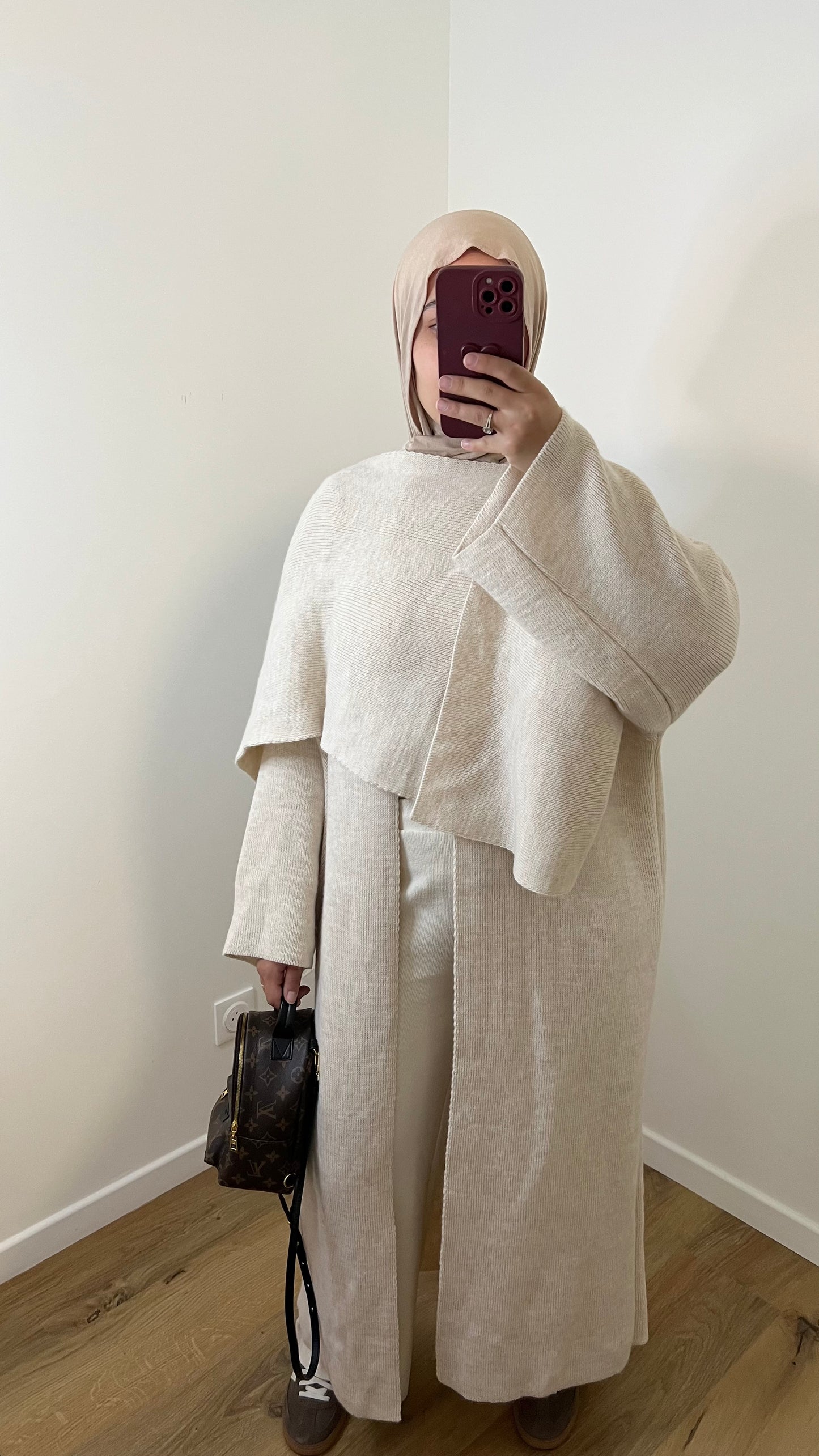 Gilet à Cape | Beige