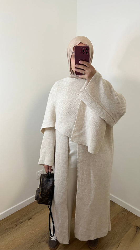 Gilet à Cape | Beige