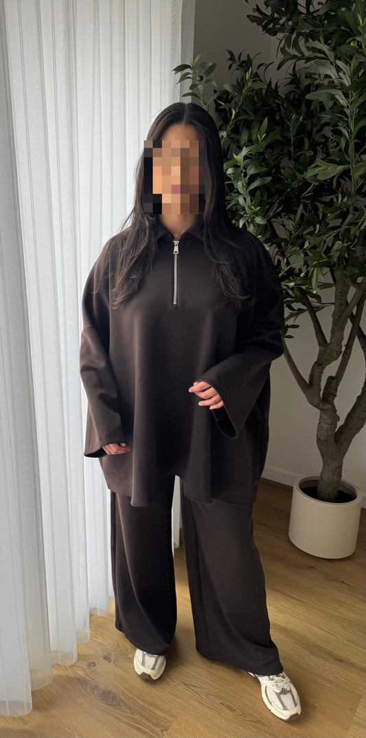 Ensemble Comfy Zip | Marron