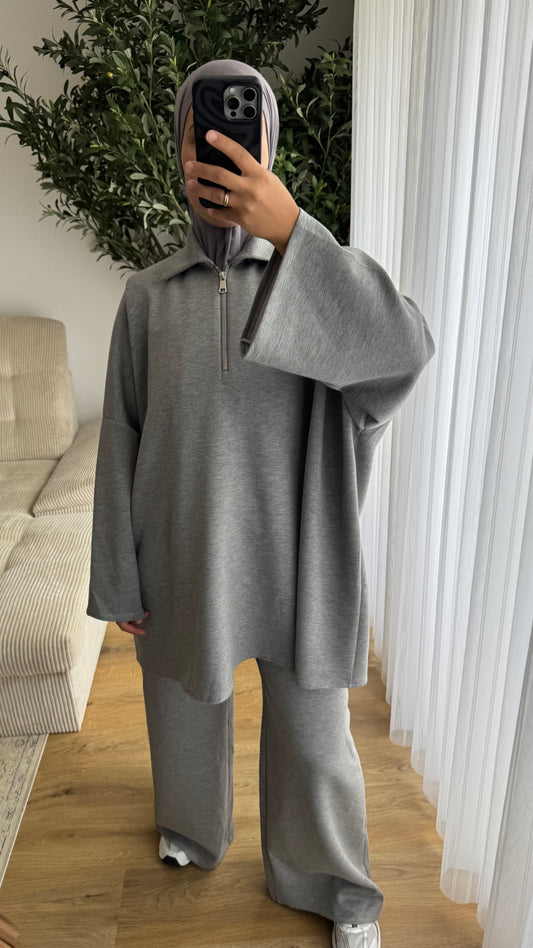 Ensemble Comfy Zip | Gris