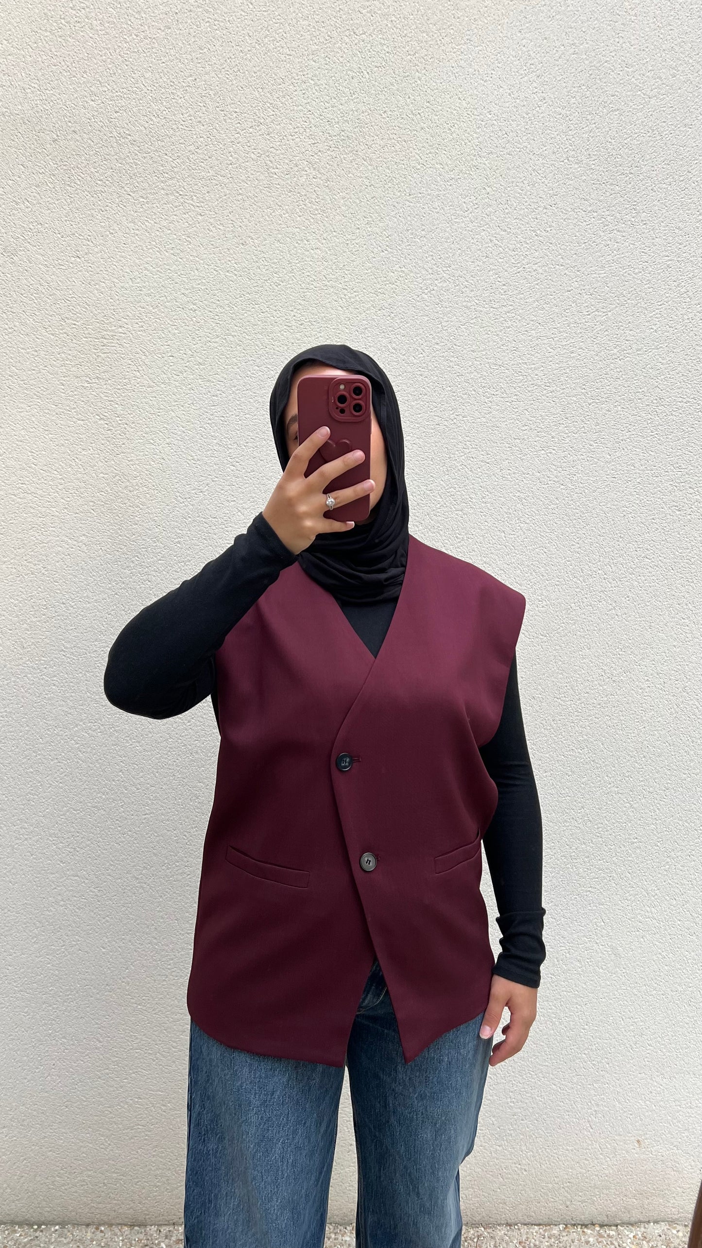 Gilet sans manches | Bordeaux