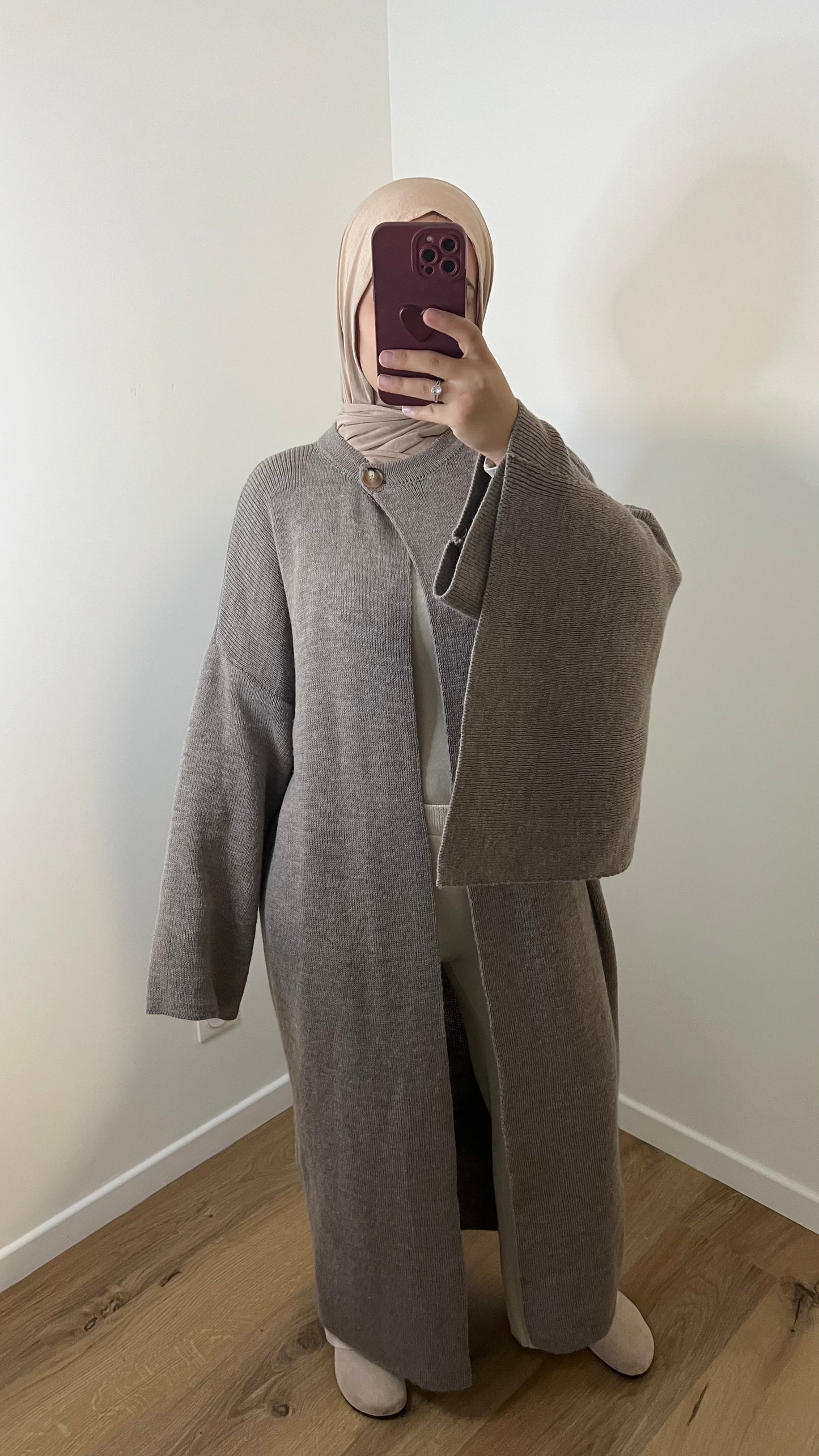 Gilet à Cape | Taupe