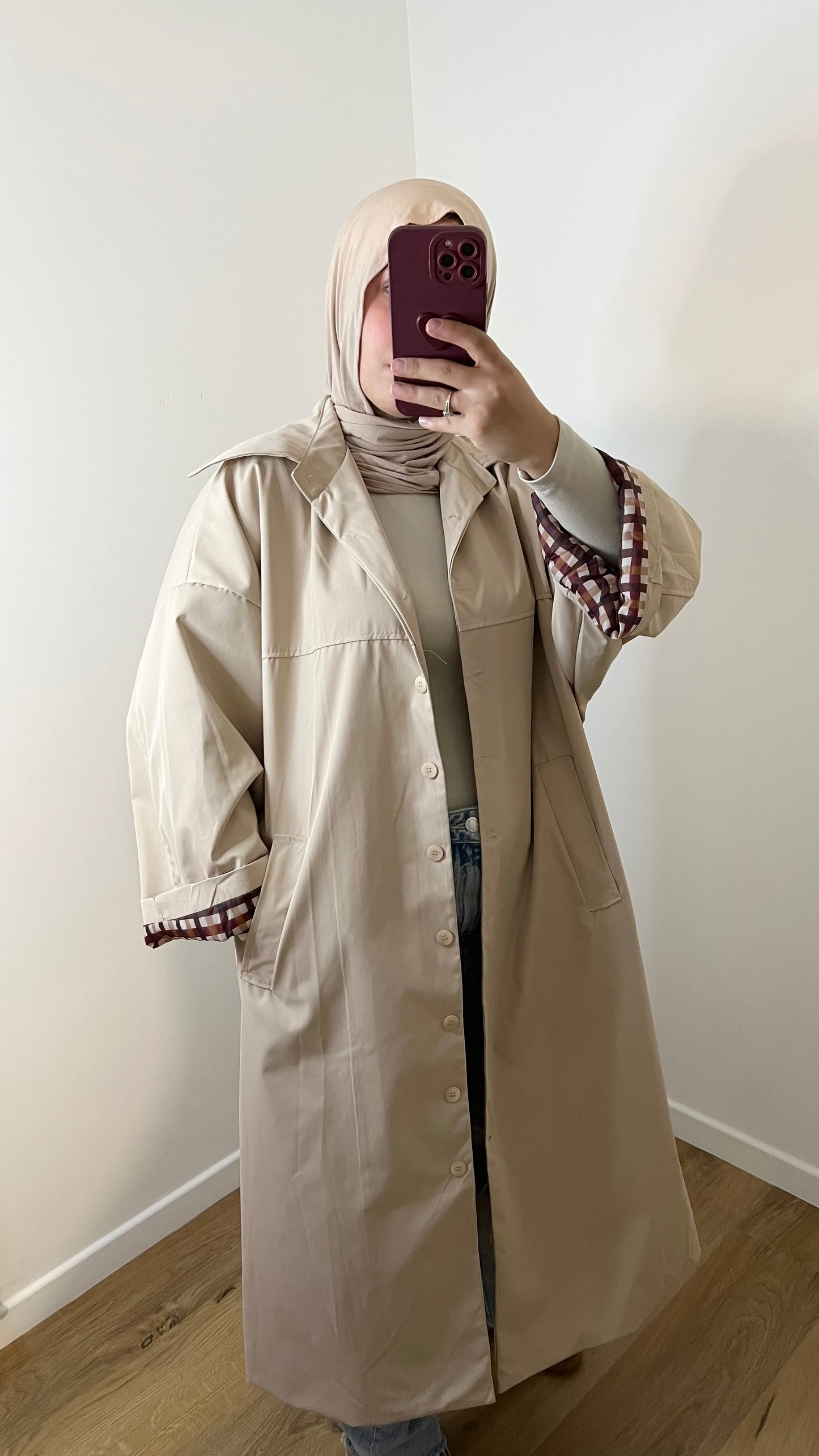 Tranche Oversize | Beige - Noir