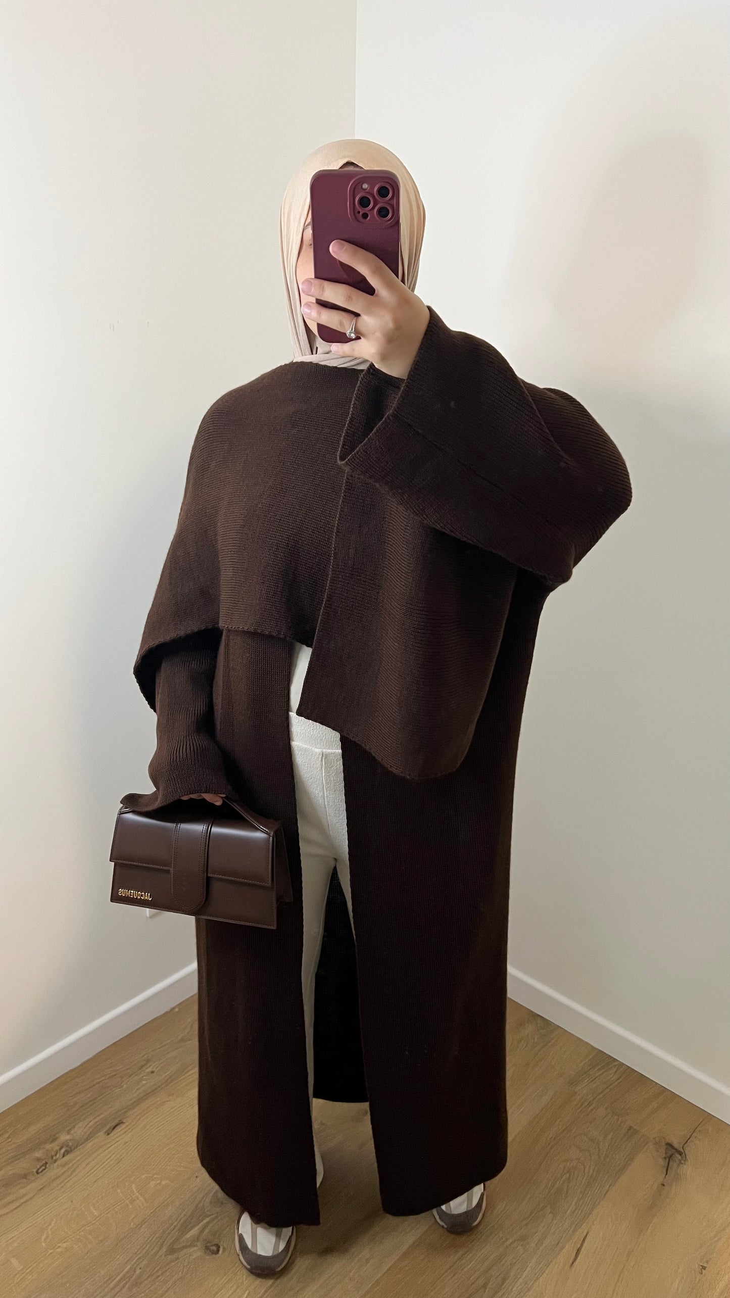 Gilet à Cape | Marron