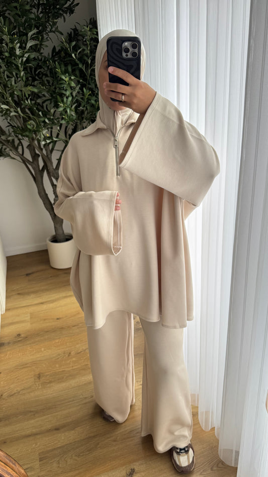 Ensemble Comfy Zip | Beige
